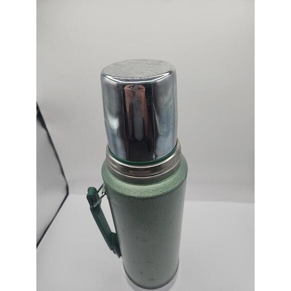 Stanley Aladdin A944DH Stainless Steel Thermos One Quart USA Green Vintage - Picture 9 of 10